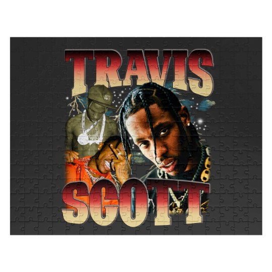 Discover Travis Jigsaw Puzzles, 90's Vintage Rap Jigsaw Puzzles RPLC26