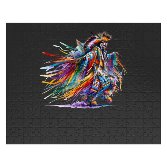 Discover Native American Grass Dancer Jigsaw Puzzles