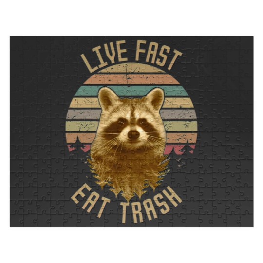 Discover Live Fast Eat Trash Jigsaw Puzzles