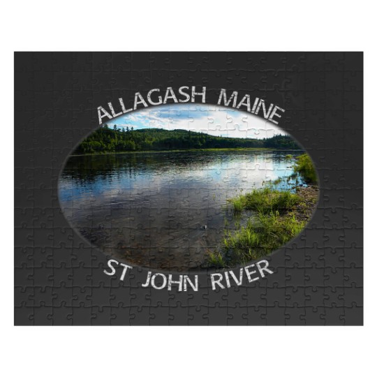 Discover Allagash Maine St John River Old Schoolhouse Roa Jigsaw Puzzles
