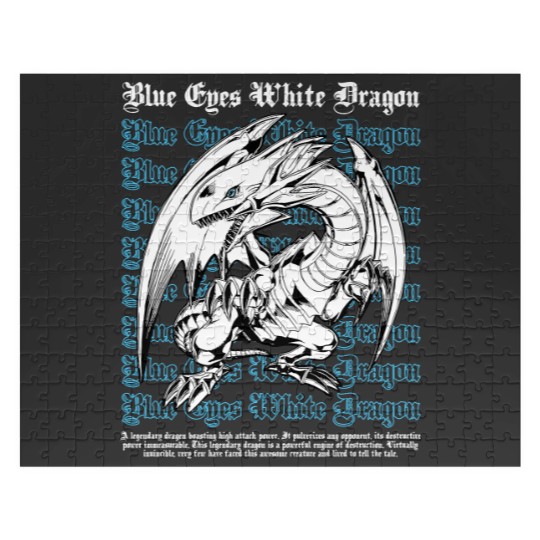 Discover Blue Eyes White Dragon Yugioh Duel Monsters Anime Jigsaw Puzzles