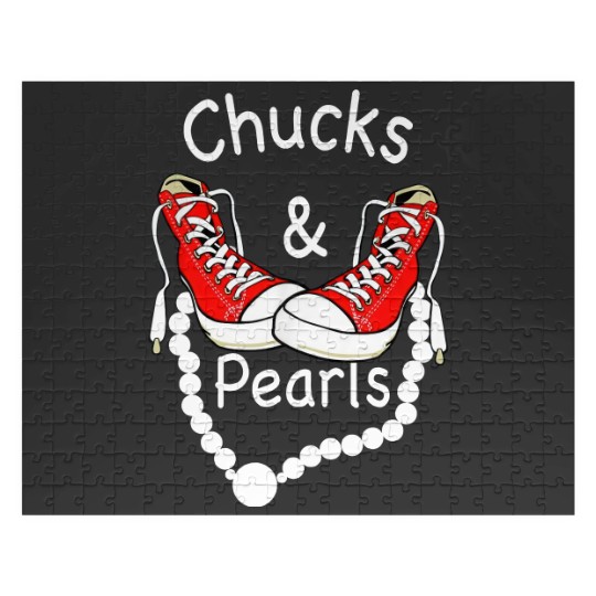 Discover Chucks And Pearls Black Funny Jigsaw Puzzles