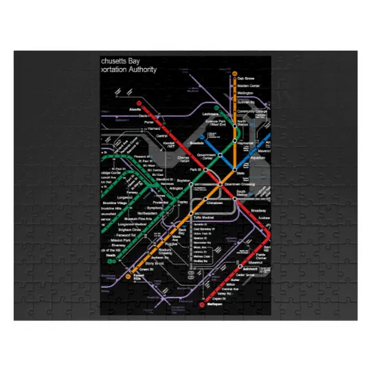 Discover MBTA Boston Subway Jigsaw Puzzles
