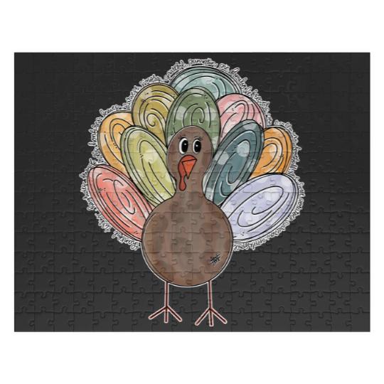 Discover Cute Turkey Fall Thanksgiving Jigsaw Puzzles, Thanksgiving Family