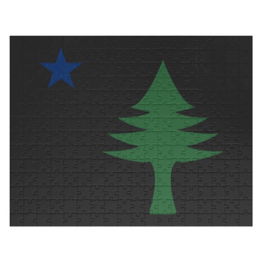 Discover Maine 1901 Original Tree and Star Flag Active Jigsaw Puzzles