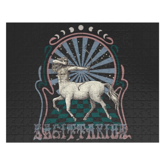 Discover Sagittarius Zodiac Vintage Jigsaw Puzzles, Celestial Sagittarius Jigsaw Puzzles