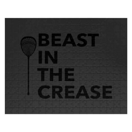 Discover Lacrosse Goalie Beast In The Crease Jigsaw Puzzles
