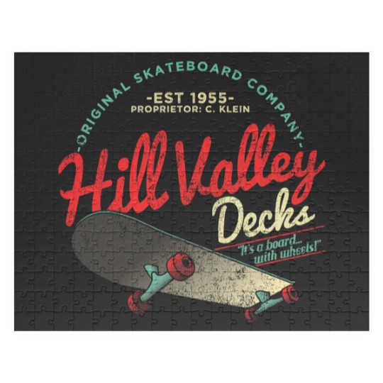 Discover Hill Valley Decks Original Skateboard Company Jigsaw Puzzles