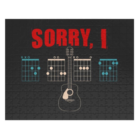Discover Funny Guitar Message Chords Idgaf Guitarist Chord Jigsaw Puzzles