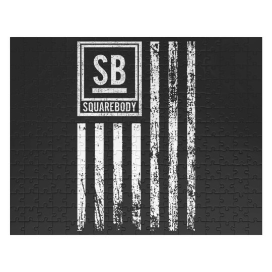 Discover squarebody truck c10 usa flag squarebody nation Jigsaw Puzzles
