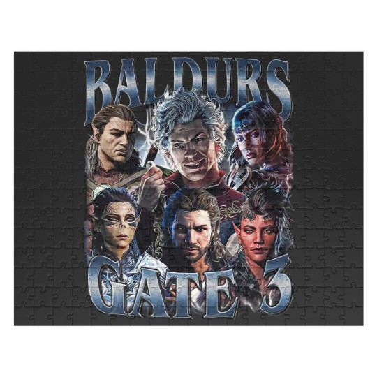 Discover Baldurs Gate 3 Vintage Jigsaw Puzzles, Gift For Woman and Man Unisex Jigsaw Puzzles