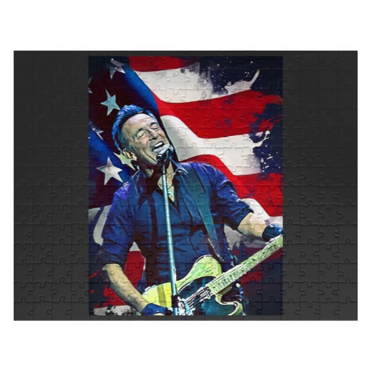 Discover Bruce Springsteen Tour 2024 Graphic Jigsaw Puzzles