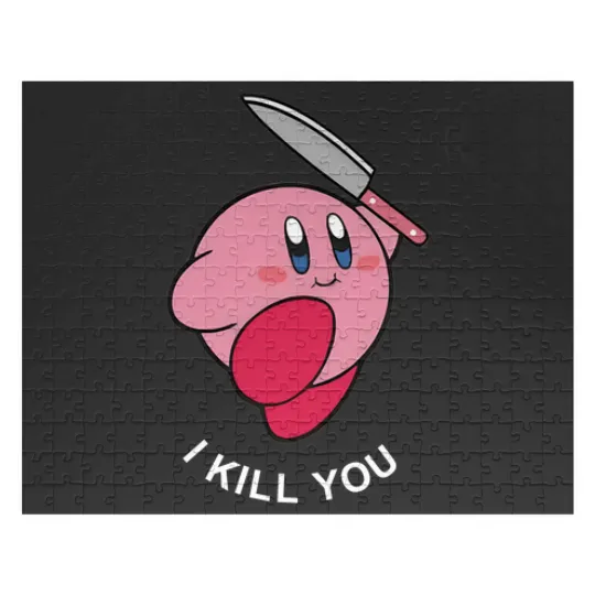 Discover Kirby I Kill You Embroidered Jigsaw Puzzles
