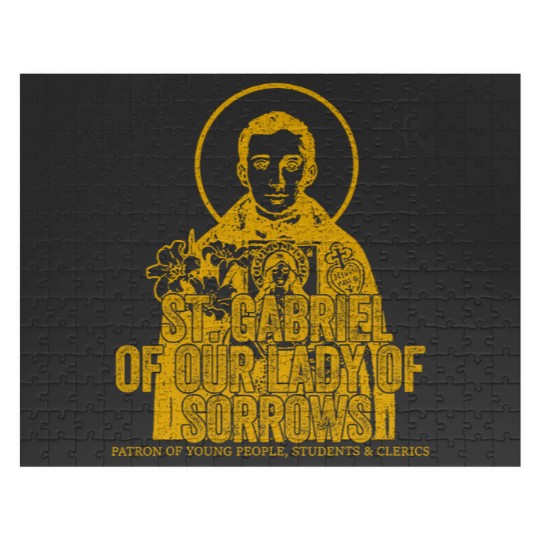 Discover catholicism gold st gabriel of our lady of sorrows saint Jigsaw Puzzles