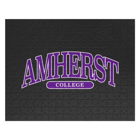 Discover amherst - college font curved Jigsaw Puzzles