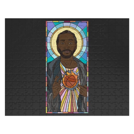 Discover Kawhi Leonard Stained Glass - Kawhi Leonard - Jigsaw Puzzles