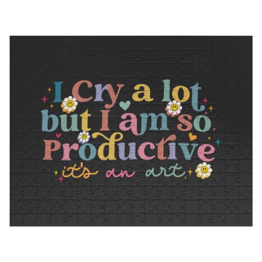 Discover I Cry A Lot But I Am So Productive TS Jigsaw Puzzles