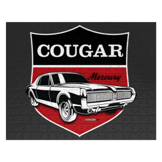 Discover Classic Mercury Cougar crest Jigsaw Puzzles