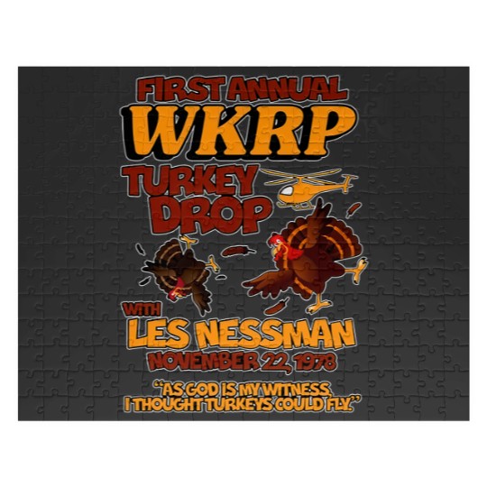 Discover Thanksgiving 1st Annual WKRP Turkey Drop Jigsaw Puzzles