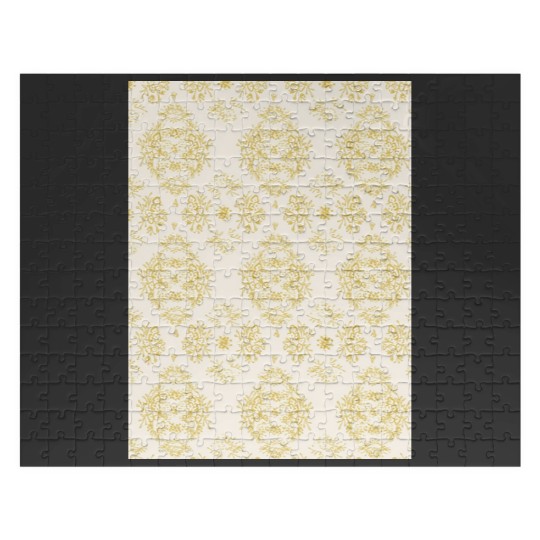 Discover YELLOW TOILE WALLPAPER Graphic Jigsaw Puzzles