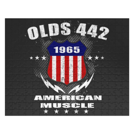 Discover 1965 Olds 442 American Muscle v3 Jigsaw Puzzles
