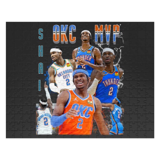 Discover OKC thunder Jigsaw Puzzles SGA Thunder Shai Gilgeous Alexander Jigsaw Puzzles