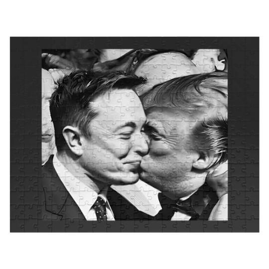 Discover Elon Musk and Donald Trump Kissing Jigsaw Puzzles