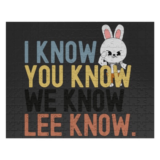 Discover Lee Know Stray Kids Funny Jigsaw Puzzle