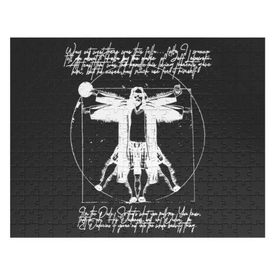 Discover The Dude Vitruvian Man The Big Lebowski Jeff Walter Jigsaw Puzzles