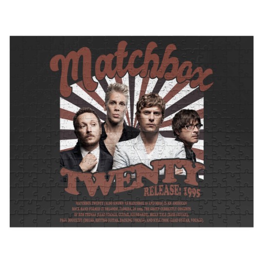 Discover Matchbox Twenty Merch Music Jigsaw Puzzles