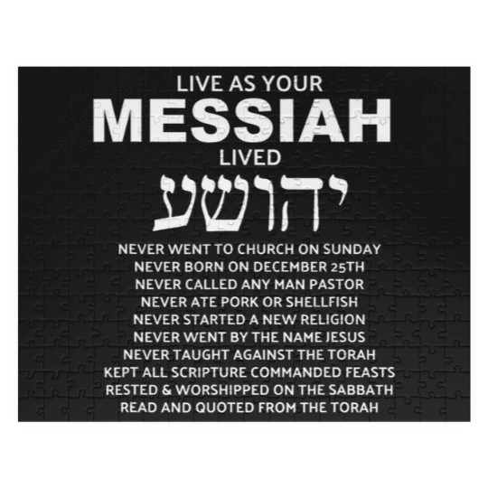 Discover Live As Your Messiah Lived Messianic Hebrew Roots Jigsaw Puzzles