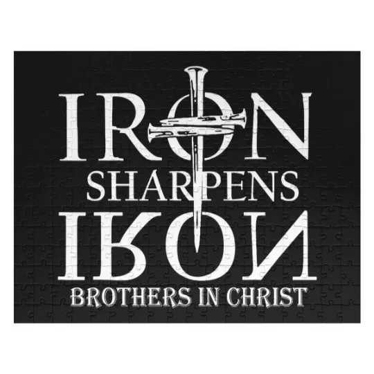 Discover iron sharpens iron brothers in christ Jigsaw Puzzles