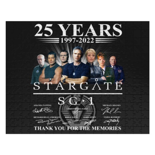 Discover Stargate SG1 25 years 1997-2022 Thanks you for the memories Jigsaw Puzzles