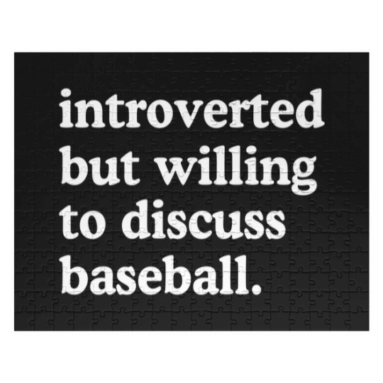 Discover Introverted But Willing To Discuss Baseball Jigsaw Puzzles