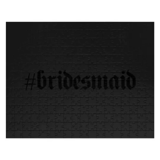 Discover Bridesmaid Gothic Test - Designer High Fashion Branding Baseball Sleeve Jigsaw Puzzles