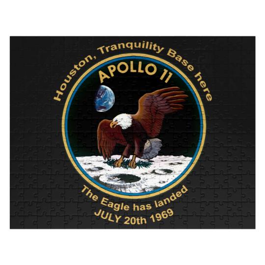 Discover NASA Apollo 11 Flight Patch The Eagle has landed Jigsaw Puzzles