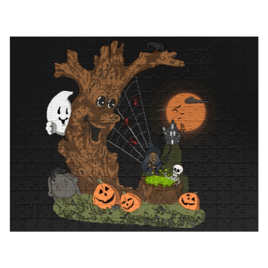 Discover 564 Spooky Pals Spookyville  Cute Awesome Halloween Treat Jigsaw Puzzles