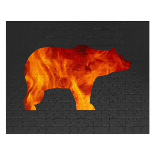 Discover bear burning Jigsaw Puzzles