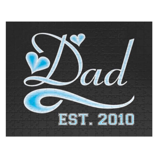 Discover Dad Established 2010 Happy Fathers Day Jigsaw Puzzles