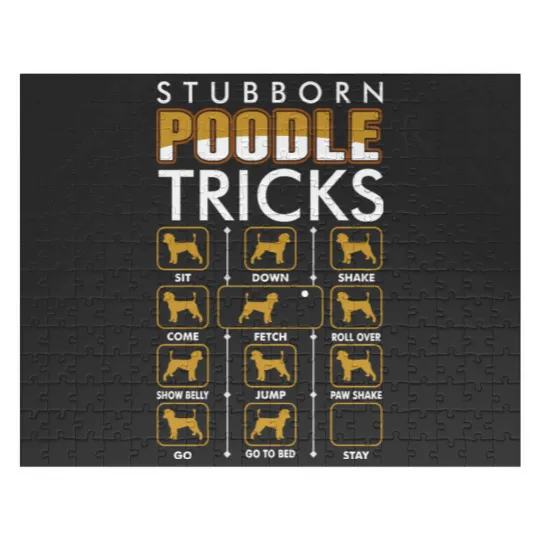 Discover Stubborn Poodle Tricks Jigsaw Puzzles