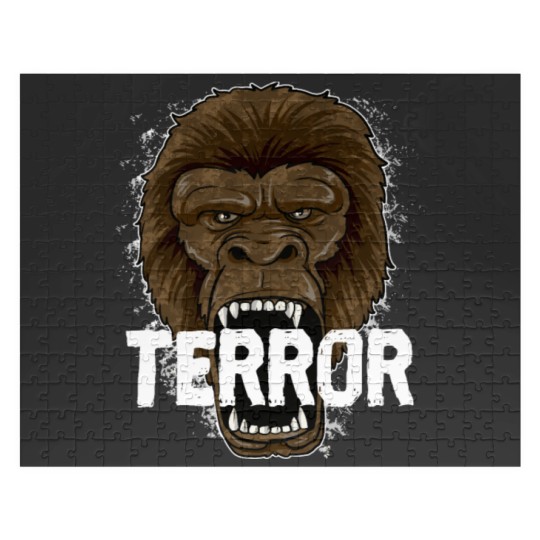 Discover Monkey Terror - Gorilla Ape Alpha Leader Zoo Rage Jigsaw Puzzles