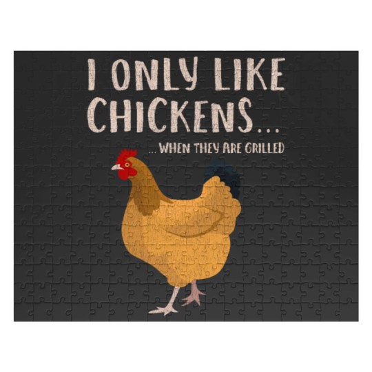 Discover Funny Grilled Smokes Chicken meat Jerking Jigsaw Puzzles