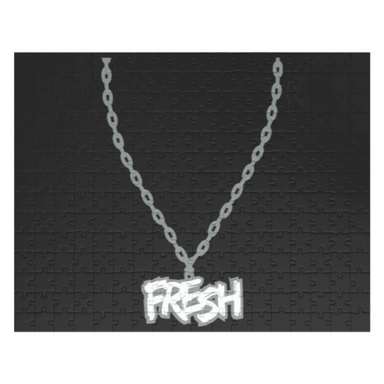 Discover fresh fresh hip hop music party text necklace jewe Jigsaw Puzzles