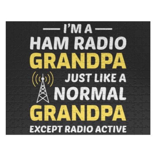 Discover Amateur Ham Radio Grandpa Fathers day Gift Jigsaw Puzzles