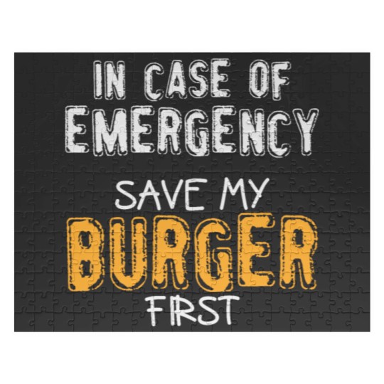 Discover Burger Saying | Eating Fast Food Meat Emergency Jigsaw Puzzles