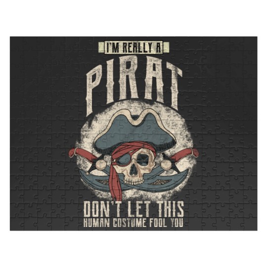 Discover Pirate Costume Jolly Roger Skull Eye Patch Jigsaw Puzzles