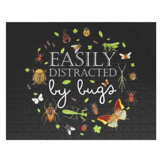 Discover Easily Distracted By Bugs Funny Bug Insects Jigsaw Puzzles