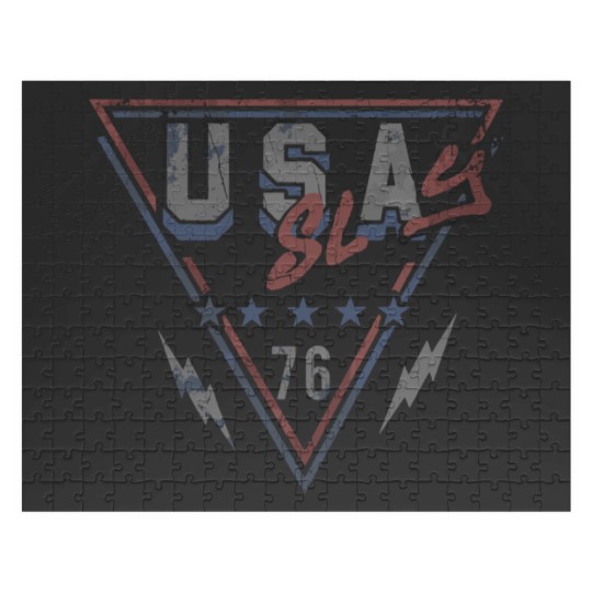 Discover Slay Usa Triangle Graphic Jigsaw Puzzles