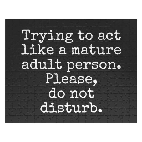 Discover Funny adult quote Jigsaw Puzzles