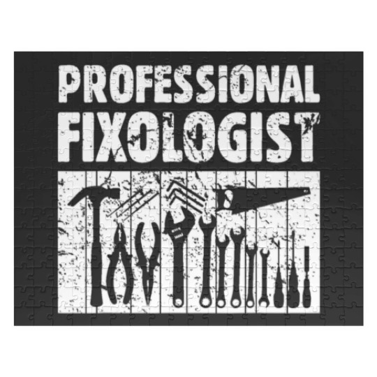 Discover Professional Fixologist Funny Handyman Tools Worke Jigsaw Puzzles